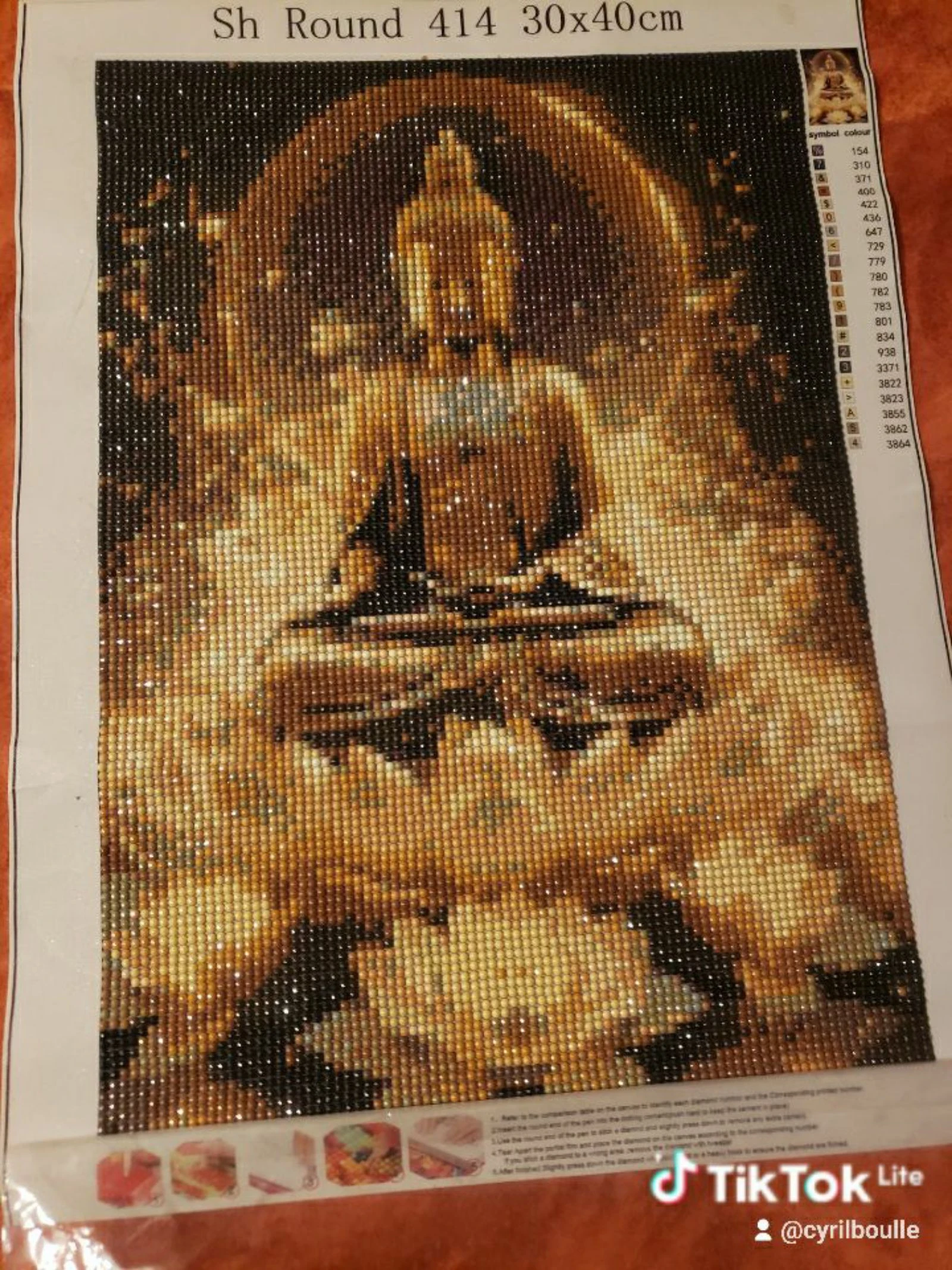 Diamond painting boudha